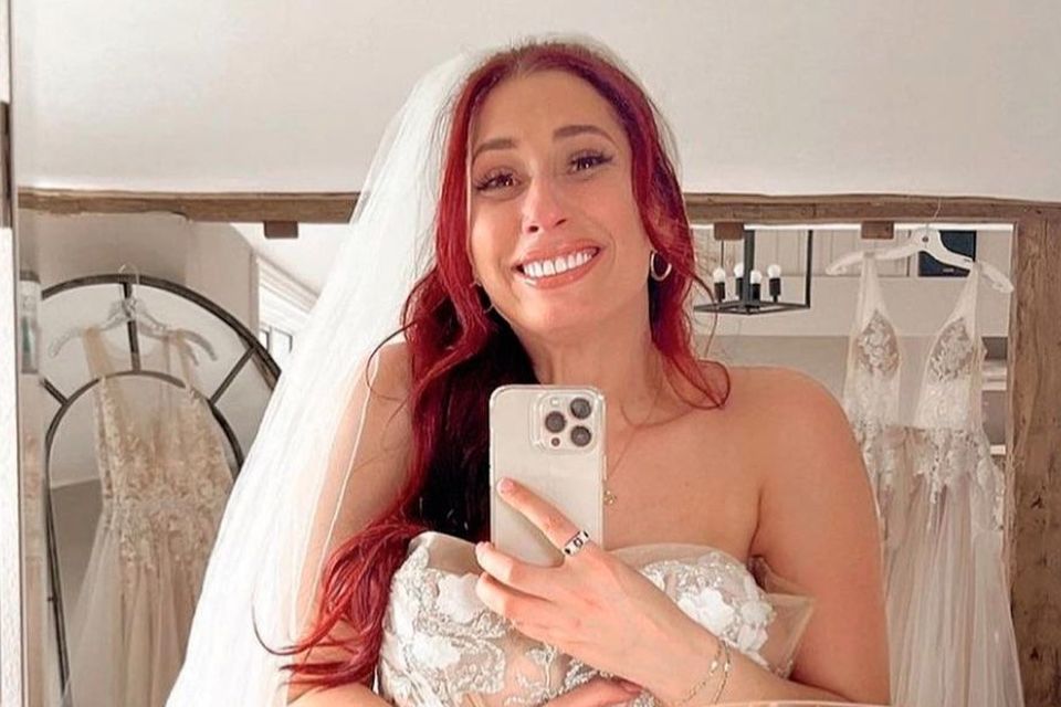 Stacey Solomon says yes to a wedding dress from Magherafelt