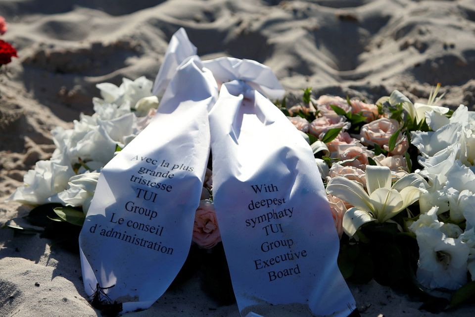 Tributes remain on the beach near the RIU Imperial Marhaba hotel in Sousse, Tunisia, following the terror attacks on the beach. PRESS ASSOCIATION Photo. Picture date: Wednesday July 1, 2015. The number of British tourists killed in the Tunisia terrorist attack who have been positively identified has reached 29, Foreign Secretary Philip Hammond said. See PA POLICE Tunisia stories. Photo credit should read: Steve Parsons/PA Wire