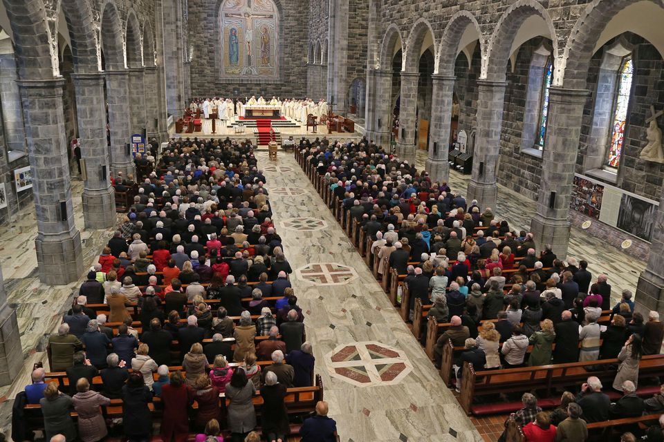 The funeral of Bishop Eamon Casey at the Cathedral of Our Lady Assumed into Heaven and St Nicholas in Galway