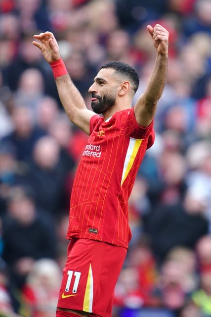 Mohamed Salah netted two second-half penalties (Peter Byrne/PA)