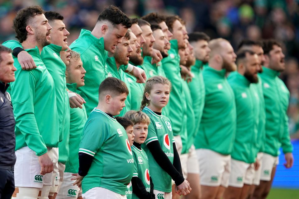 Stevie Mulrooney, not pictured, attracted attention for his performance of Ireland’s Call ahead of the recent Six Nations match against Italy (Brian Lawless/PA)