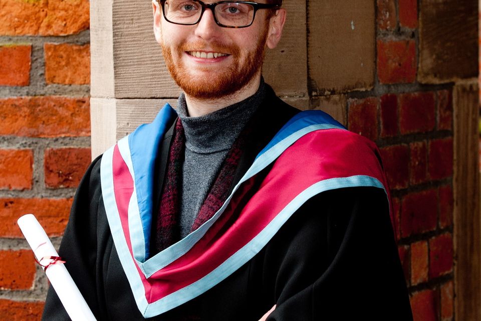Poet Padraig Regan will graduate today with a Masters in Poetry from the QUB School of English