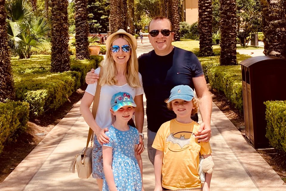 Paul and his family at the Four Seasons, Orlando