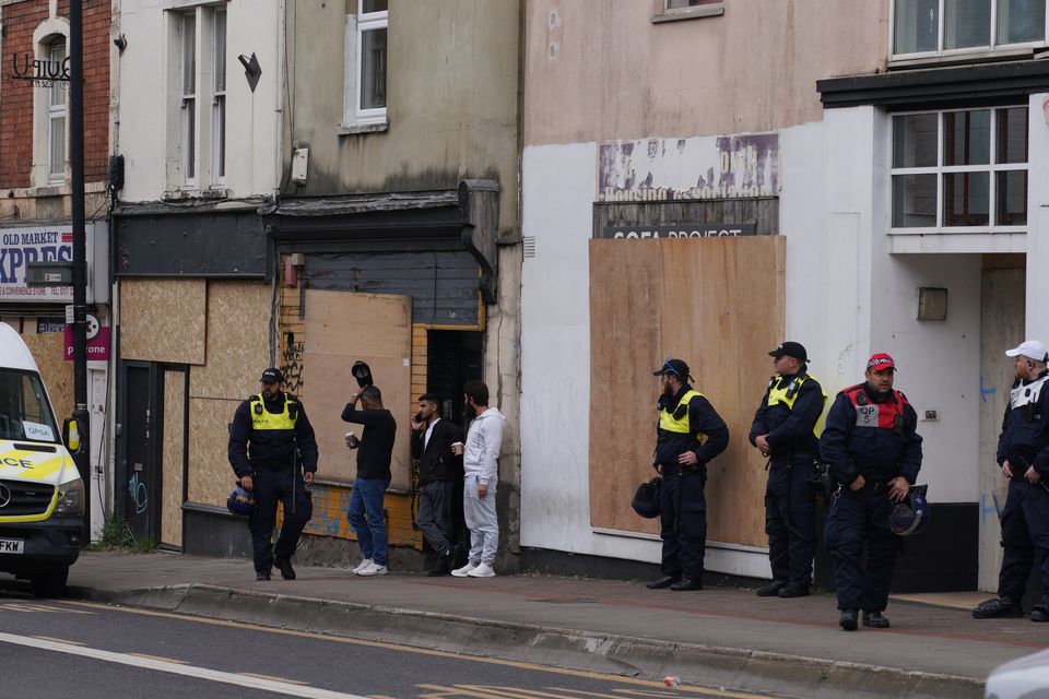 Police on patrol in Bristol (PA)