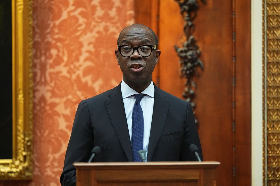 Clive Myrie speaking during a reception for winners of the Queen’s Commonwealth Essay Competition in November (Aaron Chown/PA)