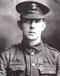 Pte Duffy, born in Gweedore, Co. Donegal, was awarded the Victoria Cross for his actions as a stretcher bearer on 27 December 1917   (Royal Irish - Virtual Military Gallery)