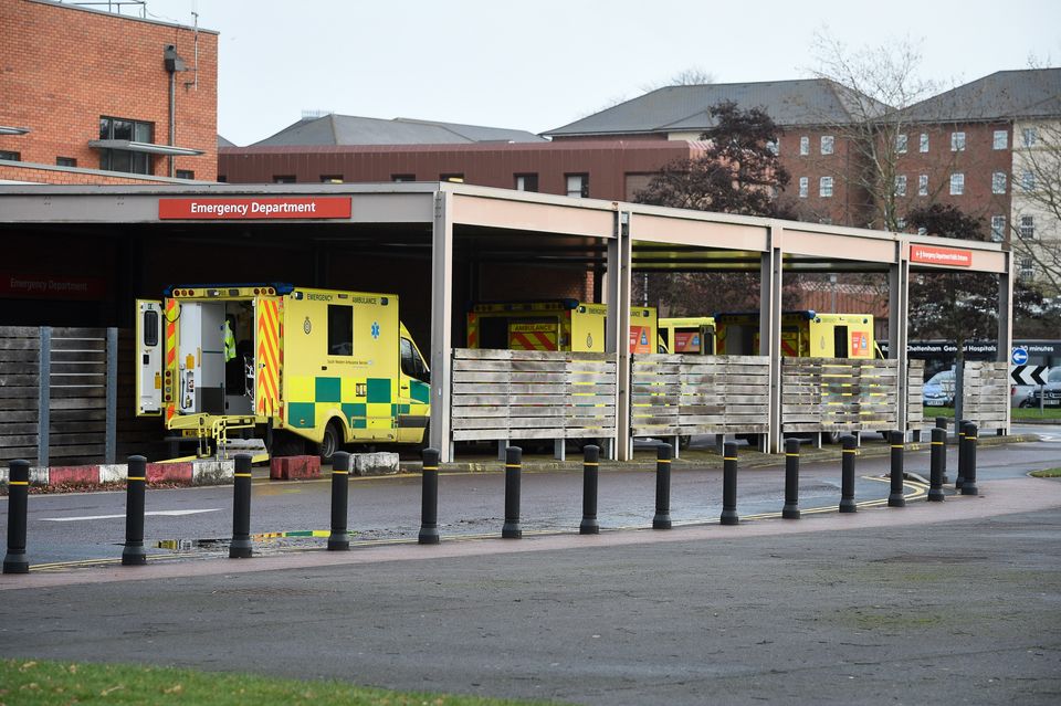 Alice Webb was rushed to Gloucestershire Royal Hospital (Ben Birchall/PA)