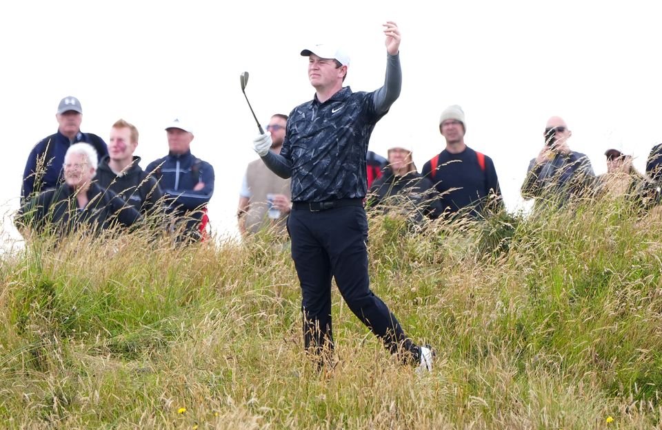 Scotland’s Robert MacIntyre plays from the rough on the fourth hole during day two of The Open at Royal Troon (Jane Barlow/PA)