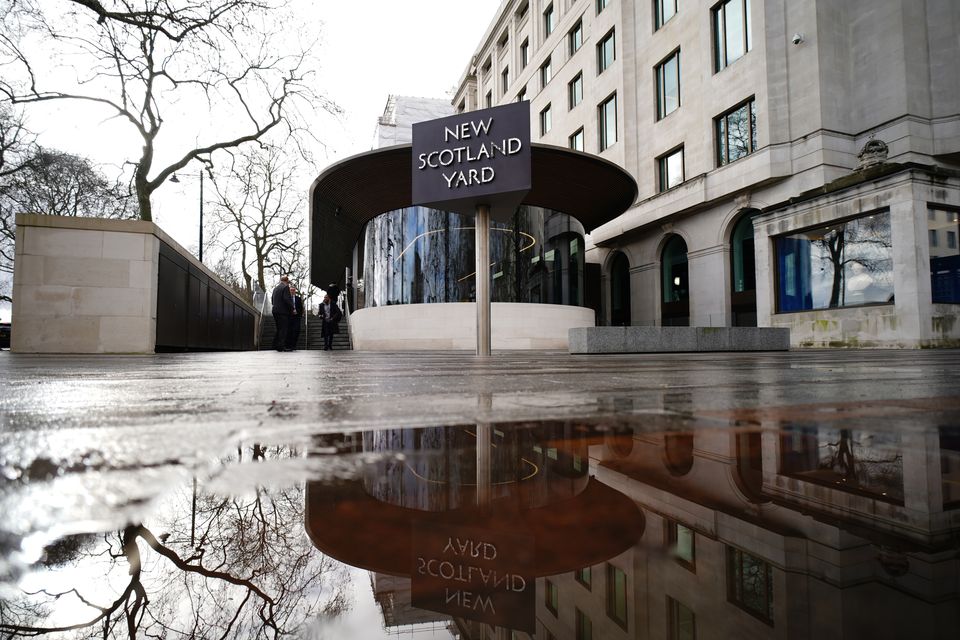 The Metropolitan Police is based at New Scotland Yard (Jordan Pettitt/PA)