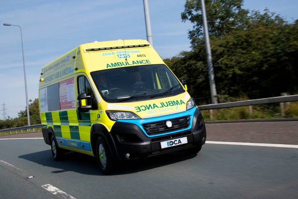 UK’s first all-electric emergency ambulance launched to cut carbon emissions | BelfastTelegraph ...