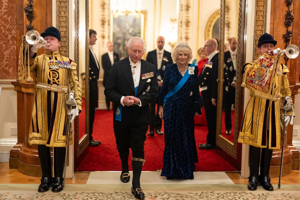 The King and Queen will meet the pair (Aaron Chown/PA)