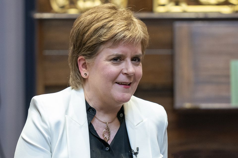 Former first minister Nicola Sturgeon will discuss books with Val McDermid in the show Books And Banter (PA)