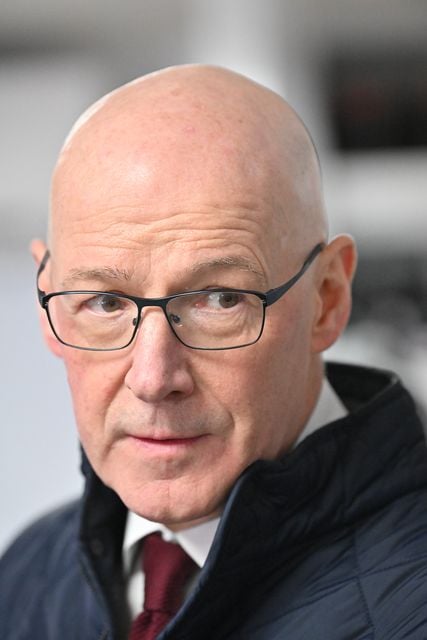 John Swinney dismissed comments from JD Vance about Scotland’s buffer zones (Andy Buchanan/PA)