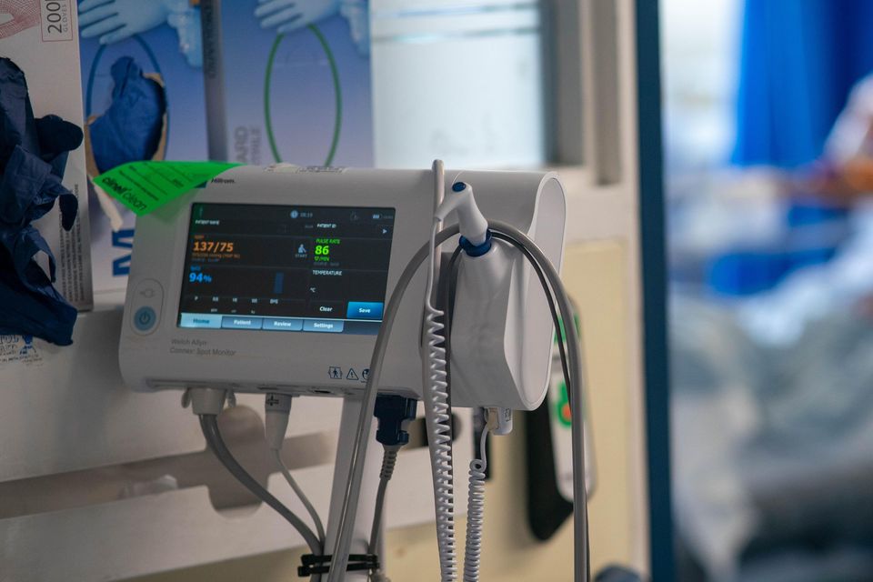 Medical equipment on a NHS hospital ward in London (Jeff Moore/PA)