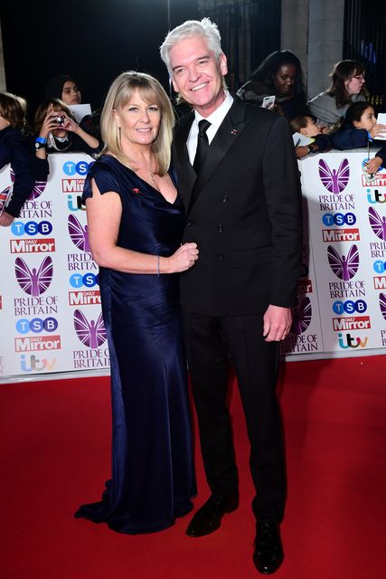 Phillip Schofield and his wife Stephanie Lowe (Ian West/PA)