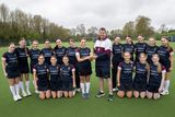 thumbnail: Royal School Armagh’s First XI hockey team and coach Greg Thompson with the Game Changers Award