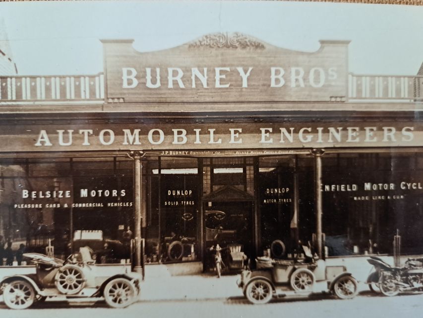 The business JP Burney established in Dublin after winning the 1904 road race