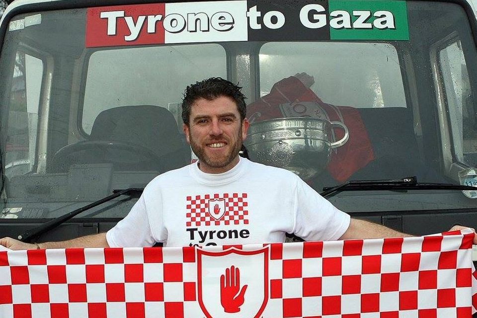 Co Tyrone lorry driver John Hurson is heading to Gaza