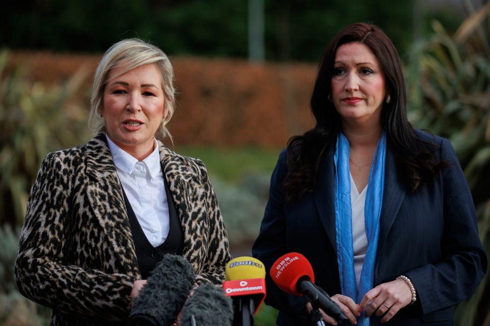 First Minister Michelle O'Neill (left) and Deputy First Minister Emma Little-Pengelly.