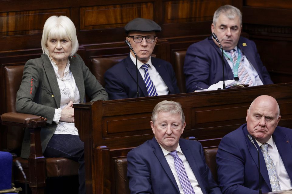 TDs from the Regional Independents group, Marian Harkin, Michael Healy-Rae, Kevin Boxer Moran, Sean Canney, and Noel Grealish (Maxwells)