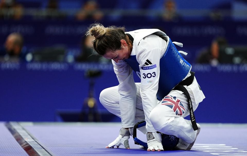 Jade Jones crashed out of the Paris Olympics after a controversial build-up (Mike Egerton/PA)