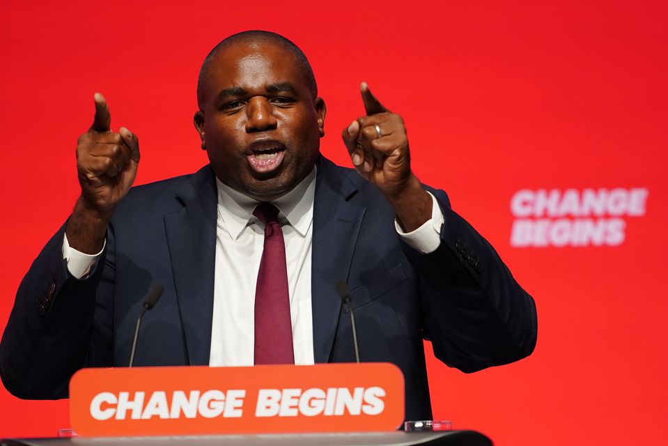 Foreign Secretary David Lammy (Peter Byrne/PA)