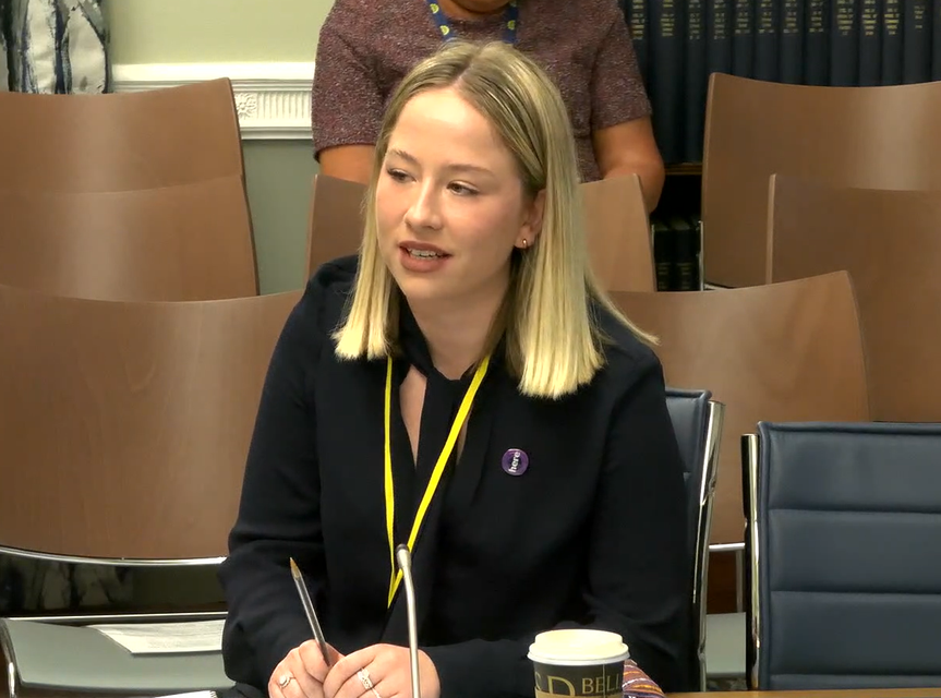 Sophie Nelson from HERe NI said the current approach to RSE was not adequate (NI Assembly/PA)