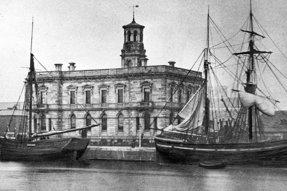 Belfast Harbour, the old Harbour office photographed from the Clarendon Dock around 1890.
BELFAST TELEGRAPH ARCHIVE