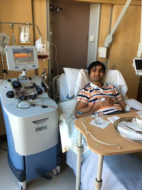 Mr Chokshi signed up to become a stem cell donor in 2016 and donated in 2018 (Handout/PA)