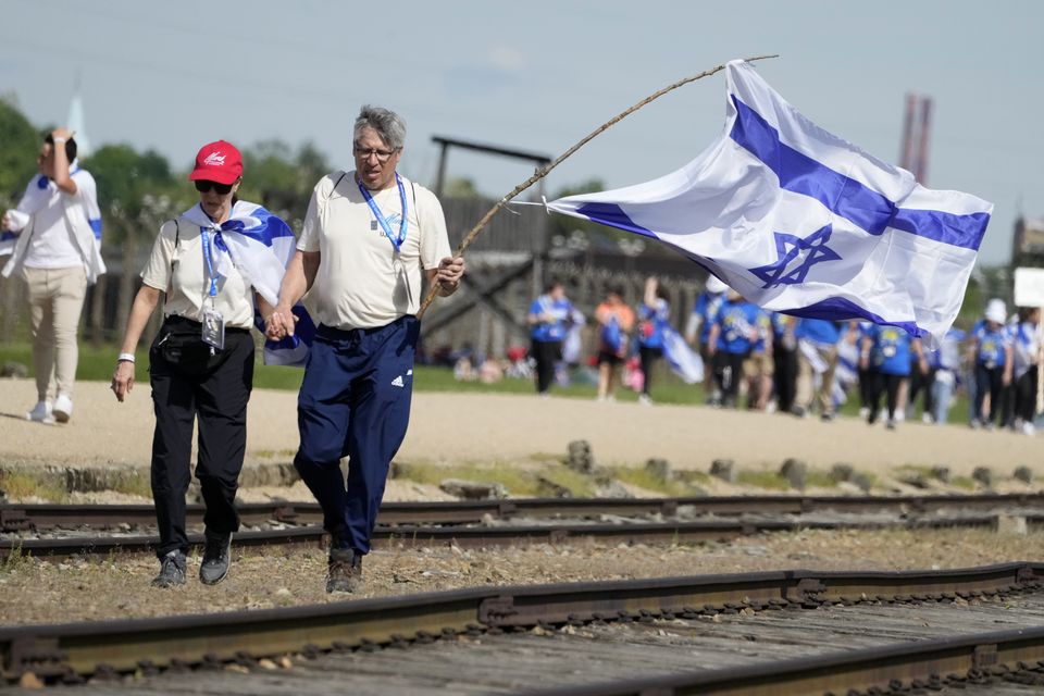 The March of the Living commemorates the six million Holocaust victims (Czarek Sokolowski/AP)