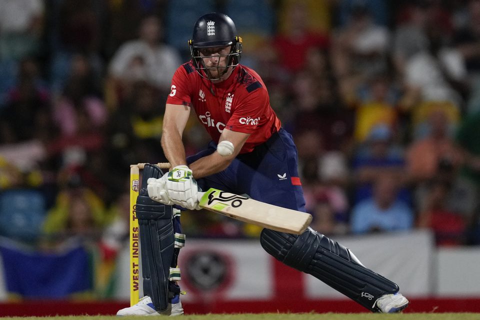 Jos Buttler has cut a more cheerful figure in the Caribbean on his return from injury (Ricardo Mazalan/AP)