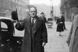 thumbnail: BBC's Radio entertainer, Mr Gillie Potter, pictured here in Belfast. 17/2/1948