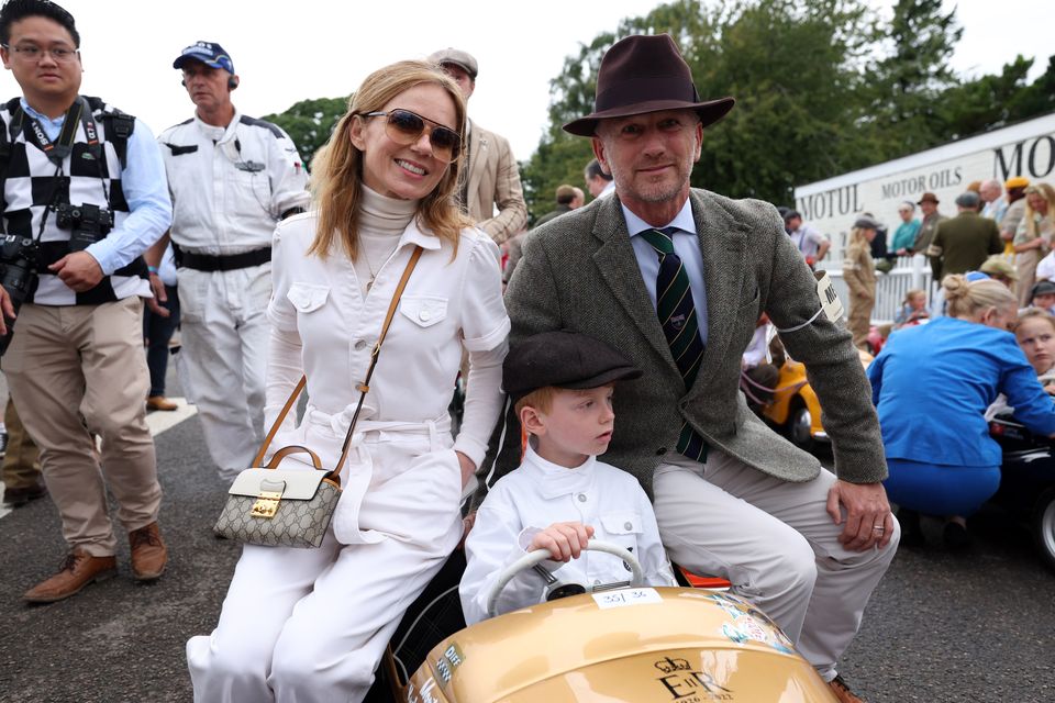 The couple attended with their son Monty Horner (Kieran Cleeves/PA)