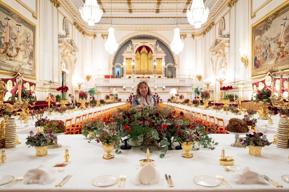 The King is hosting the Emir of Qatar at the state banquet (Aaron Chown/PA)