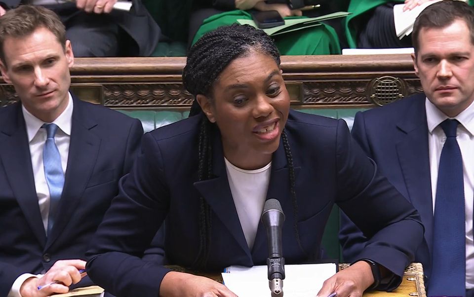 Conservative party leader Kemi Badenoch speaking during Prime Minister’s Questions in the House of Commons (House of Commons/UK Parliament)