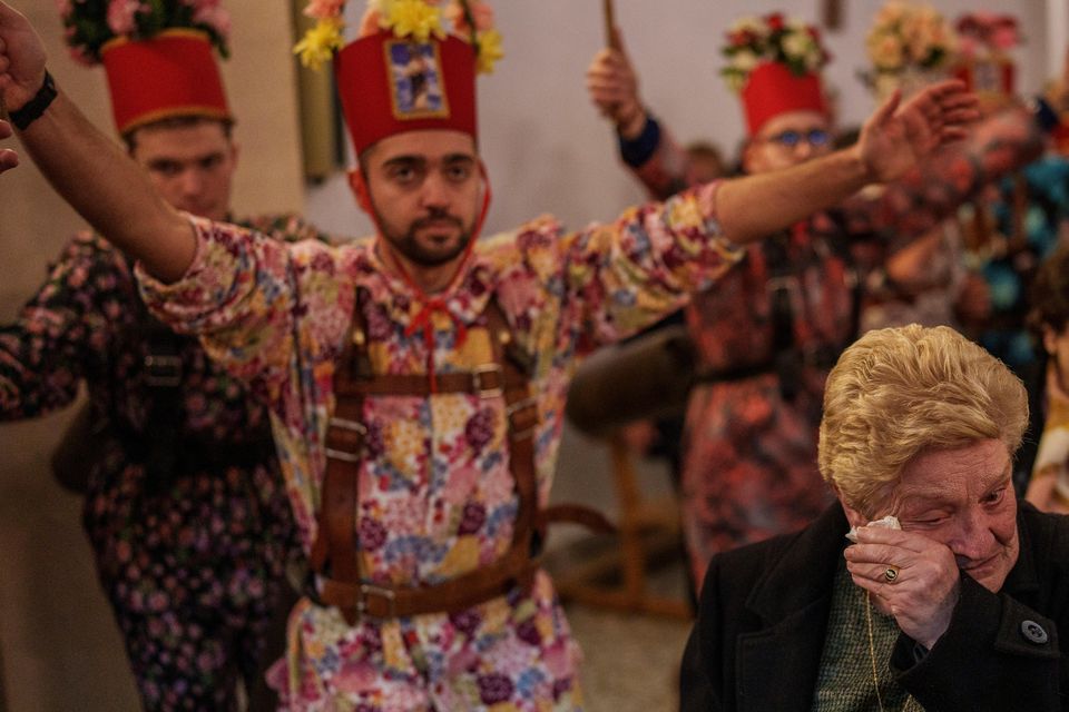 The festival coincides with Candlemas, or the feast of the Virgin of Candelaria (AP Photo/Manu Fernandez)