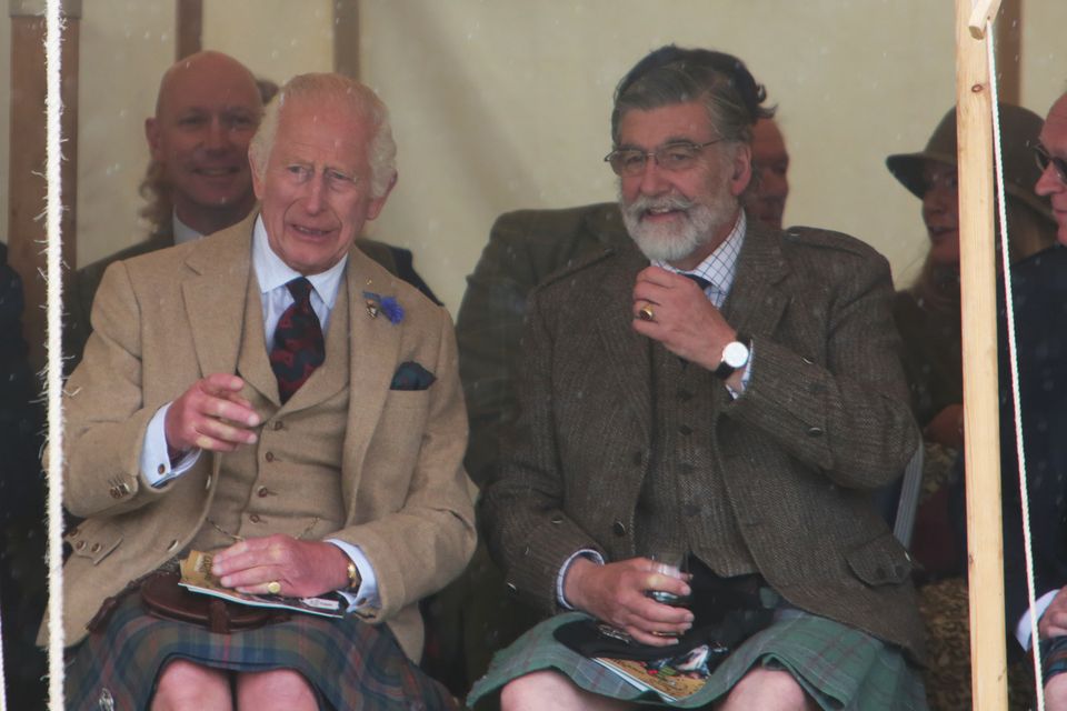 The King sat with officials from the games (Robert MacDonald/PA)