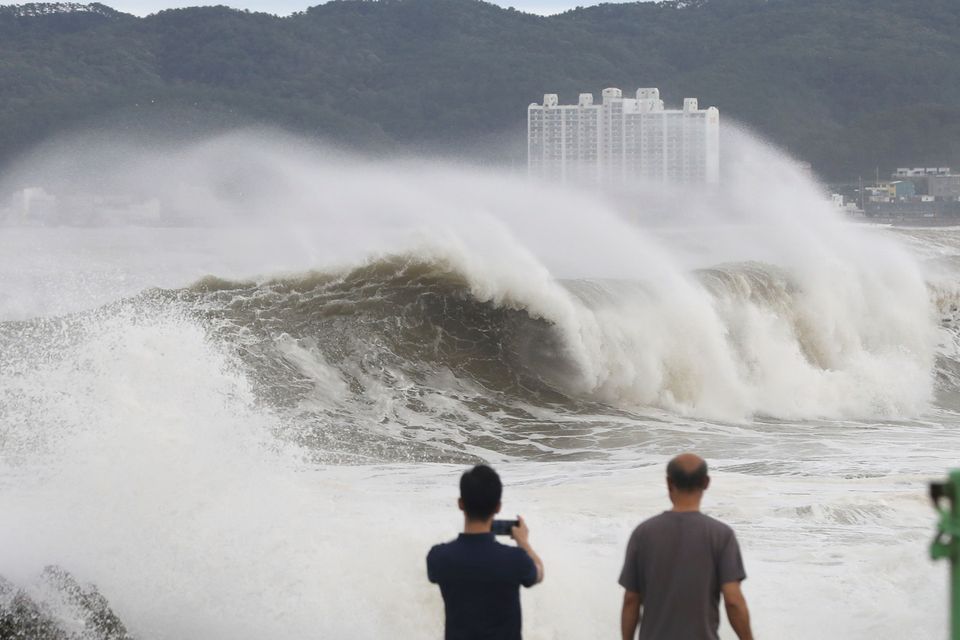 Typhoon Batters South Korea With 3ft Of Rain And Damaging Winds ...