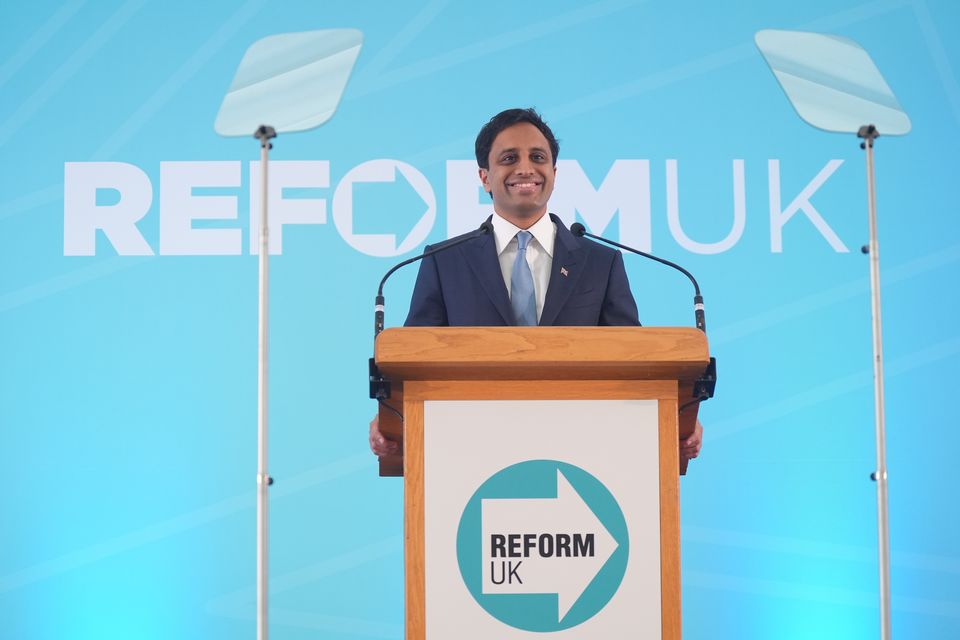 Zia Yusuf speaking during the Reform UK East of England Conference (Yui Mok/PA)