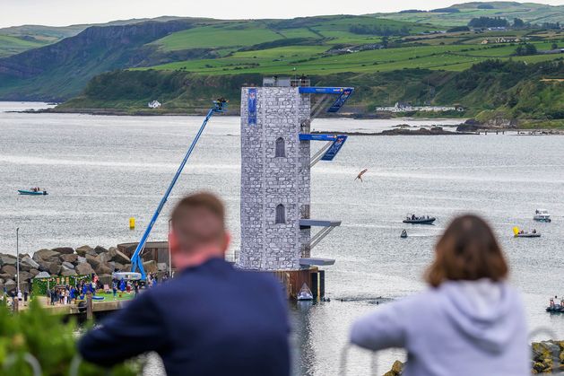 Thousands flock to Ballycastle for final day of Red Bull Cliff Diving World Series