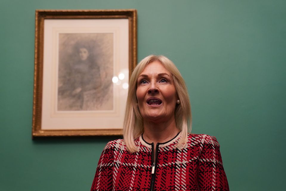 New Dail Ceann Comhairle Verona Murphy in her office at Leinster House (Brian Lawless/PA).