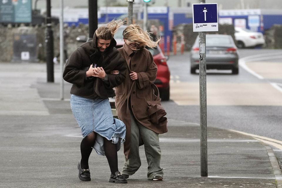 An amber warning for wind has been issued for NI (Brian Lawless/PA)