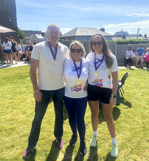 Lea Taaffe (right) with her parents Tracey and Alan (Tracey Taaffe/PA)