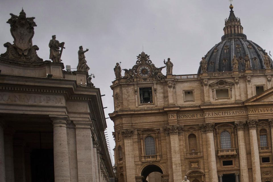 The pope’s weekly general audience was cancelled since the Vatican hierarchy is on retreat this week as part of the Lenten spiritual exercises (AP Photo/Francisco Seco)