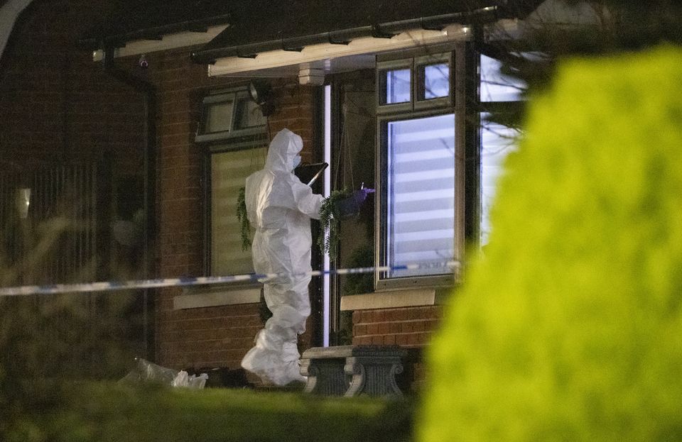 Forensics at the scene of the sudden death of a woman at a property in the Laurel Heights area of Banbridge on December 8th 2024 (Photo by Kevin Scott)
