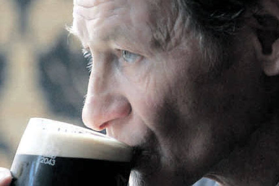 Black stuff: The south Belfast snooker legend always enjoyed a pint