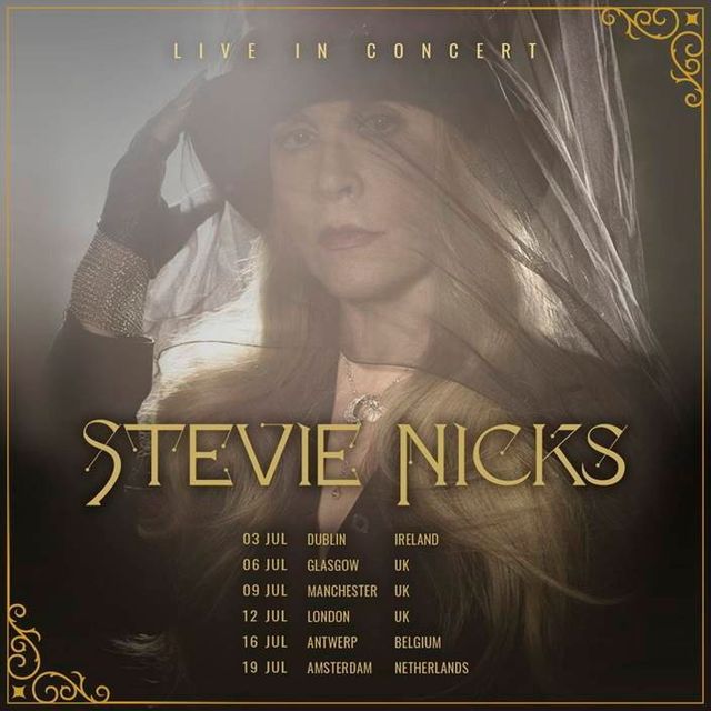 Stevie Nicks to kick off European tour in Dublin