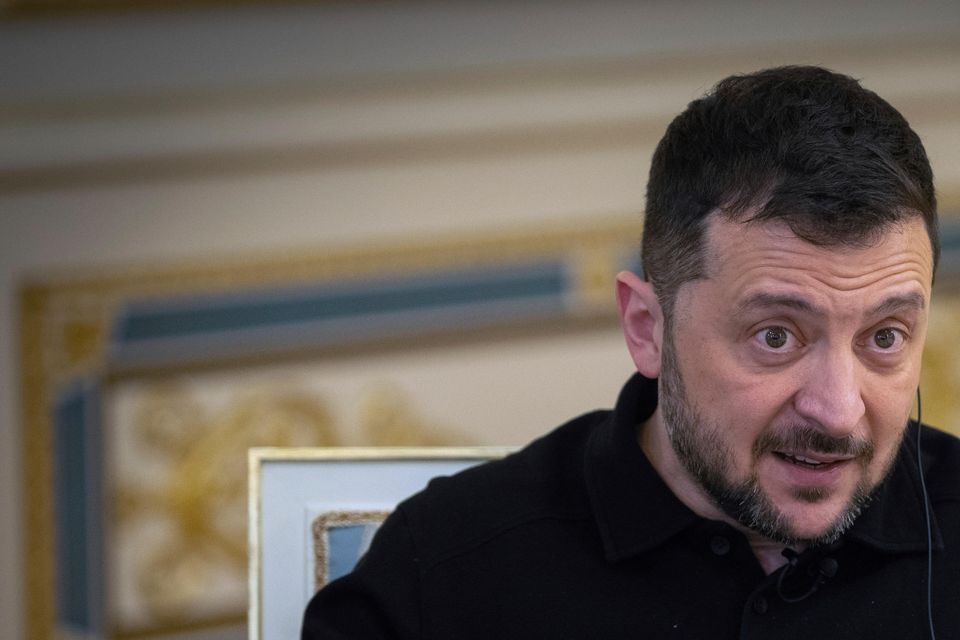 Mr Zelensky said Russia wants to end Ukraine’s freedom and independence (AP)