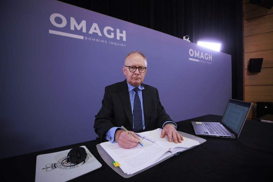 The first public hearing was held at the Strule Arts Centre in Omagh on Tuesday before Lord Turnbull (Liam McBurney/PA)