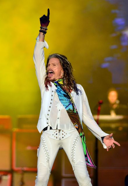 Steven Tyler of Aerosmith performs (Lewis Stickley/PA)